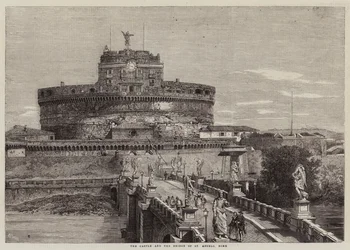 The Castle and the Bridge of St Angelo, Rome